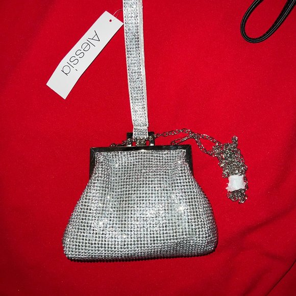 Silver with Rhinestones. NWT